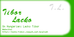 tibor lacko business card